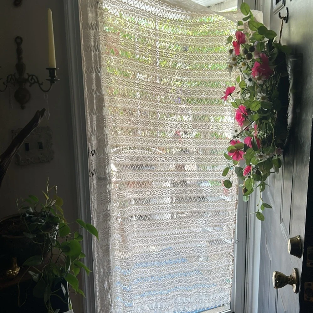 Vintage Lace Curtain Panel